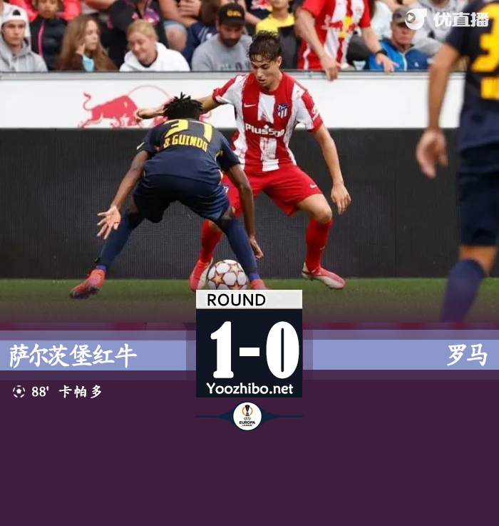 罗马0-1萨尔茨堡 亚伯拉罕失良机